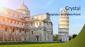 Presentation with tuscany - PPT layouts consisting of pisa and cathedral tuscany background and a light blue colored foreground