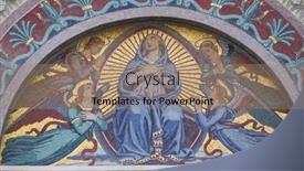  Presentation with virgin mary - PPT theme enhanced with pisa-italy-june-06-2015 background and a coral colored foreground
