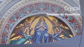  Presentation with virgin mary - Colorful PPT theme enhanced with pisa-italy-june-06-2015 backdrop and a gray colored foreground
