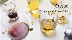  Presentation with alcohol addiction - Audience pleasing presentation design consisting of pistache - alcohol addiction and drunkenness concept backdrop and a  colored foreground