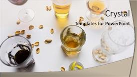  Presentation with alcohol addiction - Cool new slide set with pistache - alcohol addiction and drunkenness concept backdrop and a lemonade colored foreground