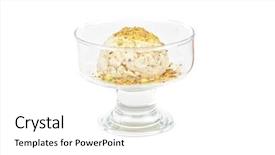  Presentation with ice cream - Beautiful theme featuring pistache - pistachio ice cream closeup photo backdrop and a  colored foreground