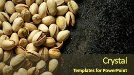  Presentation with nuts - Amazing presentation having pistache - salted pistachio nuts backdrop and a tawny brown colored foreground