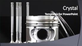  Presentation with accessories - Presentation design consisting of pistons and accessories isolated background and a dark gray colored foreground