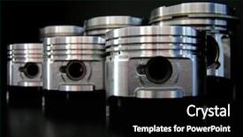  Presentation with engine - Presentation theme enhanced with detail of the old speicherstadt in the harbor of hamburg background and a dark gray colored foreground