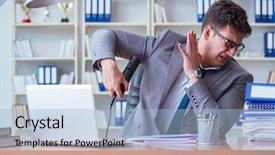  Presentation with bad teachers - PPT layouts enhanced with pit stop - businessman sweating excessively smelling bad background and a light blue colored foreground