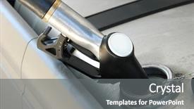  Presentation with pit stop - Colorful PPT layouts enhanced with many red motorcycles stand in a row backdrop and a tawny brown colored foreground