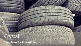  Presentation with maintenance - Slide deck enhanced with pit stop - tire maintenance service and motor background and a gray colored foreground