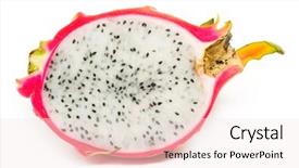  Presentation with pitahaya - Cool new slides with pitahaya backdrop and a sky blue colored foreground