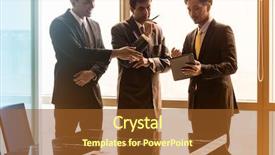  Presentation with business people moving gear - Slide set consisting of pitch - asian business people having conversation background and a tawny brown colored foreground