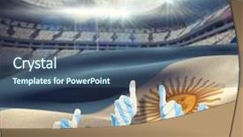  Presentation with students hands raised - PPT theme consisting of pitchbook - hands up and thumbs raised background and a  colored foreground