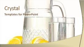  Presentation with lemonade - Slides enhanced with pitcher and glasses of lemonade background and a cream colored foreground