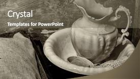  Presentation with mission - PPT theme with pitcher in california mission background and a gray colored foreground