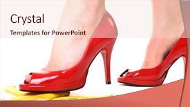  Presentation with banana - Presentation enhanced with pitfalls - red shoes feet background and a lemonade colored foreground