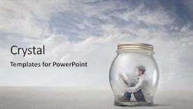  Presentation with child girl reading a book - Slide deck featuring pitfalls - young boy reads book sitting background and a light gray colored foreground