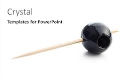  Presentation with olive - PPT theme consisting of pitted-black-olive-isolated background and a white colored foreground