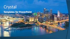  Presentation with pittsburgh pennsylvania usa city skyline - PPT layouts enhanced with pittsburgh-pennsylvania-usa-city-skyline background and a teal colored foreground