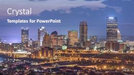  Presentation with pittsburgh - Presentation design having pittsburgh-pennsylvania-usa-skyline background and a teal colored foreground