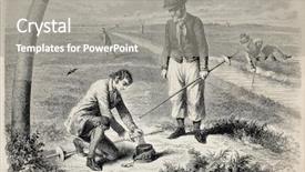  Presentation with antique - Colorful PPT theme enhanced with piva - antique illustration of peewit's's eggs backdrop and a gray colored foreground