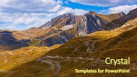  Presentation with shenandoah national park big meadows - PPT theme with piva - national mountains park durmitor background and a  colored foreground