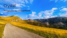  Presentation with mountains - Slide deck with piva - national mountains park durmitor background and a  colored foreground