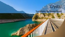  Presentation with juice nature detox cleanse - Slides with piva canyon in montenegro - nature background and a  colored foreground