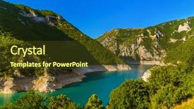  Presentation with nature award - Presentation design featuring piva canyon in montenegro - nature background and a  colored foreground