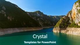  Presentation with nature - Cool new slide deck with piva canyon in montenegro - nature backdrop and a  colored foreground