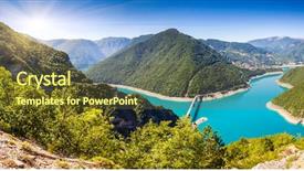  Presentation with astronaut in fantasy world mixed - Audience pleasing slide set consisting of piva canyon with its fantastic backdrop and a  colored foreground