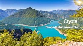  Presentation with europe - Amazing slide deck having piva canyon with its fantastic backdrop and a  colored foreground