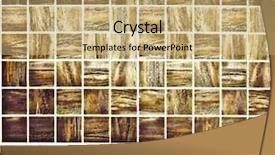  Presentation with antique mosaic tiles - Amazing slides having pixel cube - background of golden mosaic interior backdrop and a coral colored foreground