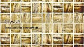  Presentation with mosaic - Colorful slide deck enhanced with pixel cube - background of golden mosaic texture backdrop and a yellow colored foreground