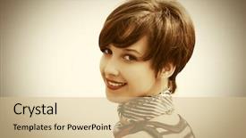  Presentation with city street - Slide set featuring pixies - happy young fashion woman background and a lemonade colored foreground