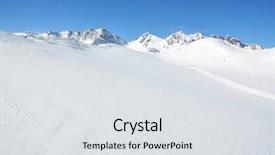  Presentation with skiing - Cool new slides with pizol famous swiss skiing resort backdrop and a light gray colored foreground