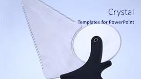  Presentation with pizza - Presentation enhanced with pizza-cutter-or-pizza-wheel background and a sky blue colored foreground