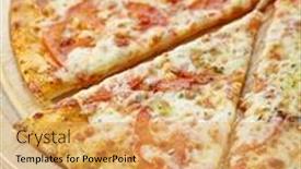  Presentation with mozzarella cheese - Audience pleasing PPT layouts consisting of pizza margherita made with tomatoes gauda cheese and mozzarella backdrop and a yellow colored foreground