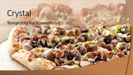  Presentation with us supreme court - Amazing theme having pizza on a cardboard box backdrop and a coral colored foreground