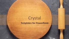  Presentation with recipe - Beautiful theme featuring pizza-or-bread-cutting-board backdrop and a yellow colored foreground