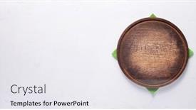  Presentation with cutting board - Cool new PPT theme with pizza-or-bread-cutting-board backdrop and a sky blue colored foreground