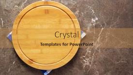  Presentation with cutting board - Presentation featuring pizza-or-bread-cutting-board background and a yellow colored foreground