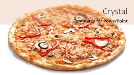  Presentation with pizza - Cool new presentation with pizza-with-champignons and a  colored foreground