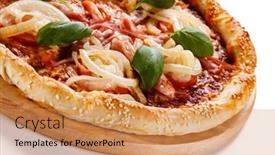  Presentation with plantation tomatoes - Cool new presentation with pizza-with-ham-mozzarella-champignon backdrop and a coral colored foreground