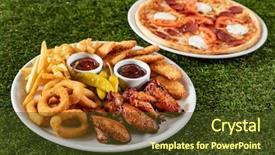  Presentation with pizza - Cool new slides with pizza with salami backdrop and a  colored foreground