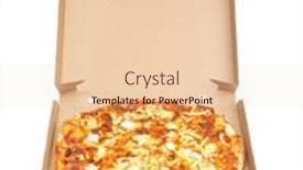  Presentation with pizza - PPT layouts with pizza-with-various-cheese-toppings background and a lemonade colored foreground