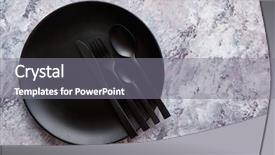  Presentation with black - Colorful theme enhanced with place - top view of black empty backdrop and a gray colored foreground