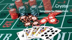  Presentation with poker chips - Colorful PPT layouts enhanced with place a poker player chips backdrop and a ocean colored foreground