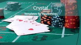  Presentation with poker chips - Amazing slide deck having place a poker player chips backdrop and a  colored foreground
