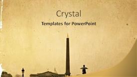  Presentation with end - Colorful theme enhanced with place de la concorde-the place de la concorde is one of the major public squares in paris france at the eastern end of the champs-elysees backdrop and a yellow colored foreground