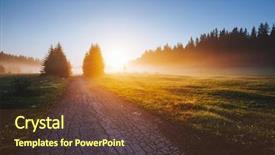  Presentation with earth fantasy or interstellar deep - Slide set with place durmitor national park village background and a tawny brown colored foreground