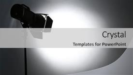  Presentation with empty space dance studio - Slides having place holder - lighting equipment in empty photo background and a light gray colored foreground